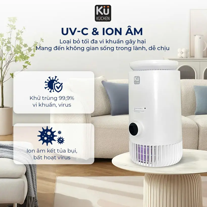 Máy lọc không khí bù ẩm KUCHEN KU25250